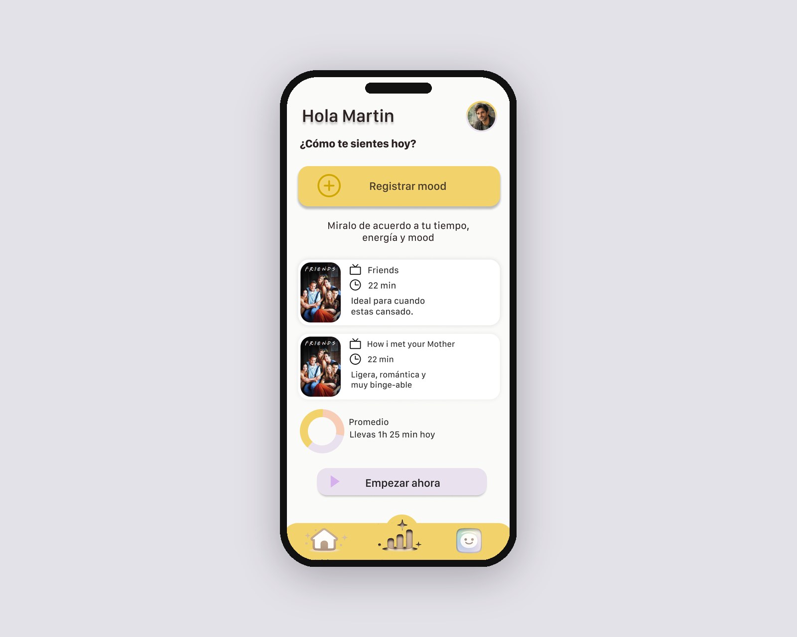 MODO app UI for mindful content consumption